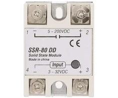 Ssr-80dd Kietojo kūno relė Dc-dc 80a