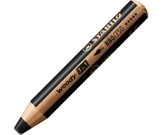 Stabilo woody 3-in-1 spalvinimo pieštukas, akvarelė ir vaško kreidelė, dėžutė su 76 vnt. ir 4 drožtukais, su 24 skirtingomis spalvomis