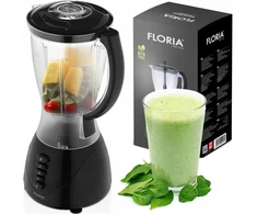 Stacionarusis maišytuvas juodas 3 greičiai + pulse 1,5l 300w