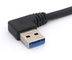Stačiu kampu usb 3.0 panelinis montavimo kabelis usb 3.0 nuo vyriško iki moteriško su m3 varžto paneliniu montavimo prailginimo kabeliu pramoniniam kompiuteriui pc 30cm (kairė)