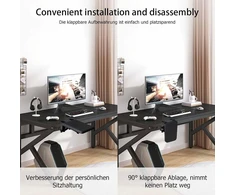 Stalo prailginimas, ergonomiškas sulankstomas alkūnės atramos stalo prailgintuvas, riešo atrama namams ir biurui