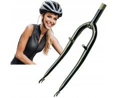 Standi dviračio šakė City 26'' 1'' 25.4 mm plieninė sriegiuota 24 cm juoda