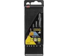 Stanley Fatmax Hss Cnc High-tech Bullet metalo grąžtų rinkinys (visiems metalų tipams, 2/3/4/5/6/8 mm grąžto skersmuo, 6 vnt.) Sta56003