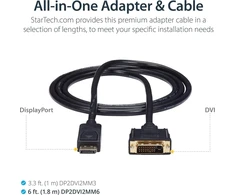 Startech 1,8 m Displayport į Dvi kabelis - M/m