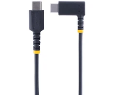 Startech.com 2 m usb-c įkrovimo laidas su kampiniu kištuku ir 60 w pd 3a - tvirtas greito įkrovimo laidas su aramido pluoštu - usb-c į usb-c laidas - usb 2.0 type-c laidas mobiliajam telefonui, planšetiniam kompiuteriui