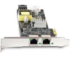 Startech.com 2 prievadų 2.5 gbps Nbase-t poe tinklo plokštė, dviguba intel i225-v, 802.3af/at poe+ multi-gigabit nic, windows/linux