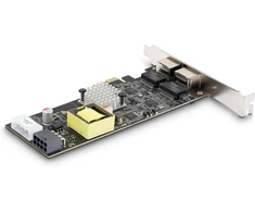 Startech.com 2 prievadų 2.5 gbps Nbase-t poe tinklo plokštė, dviguba intel i225-v, 802.3af/at poe+ multi-gigabit nic, windows/linux