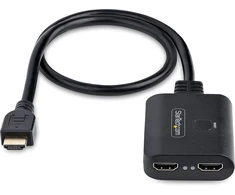 Televizorius Startech.com 2 prievadų hdmi skirstytuvas, 4k 60hz hdmi 2.0 vaizdas, 4k hdmi skirstytuvas 1 įvestis 2 išvestys, 1x2 hdmi ekrano/išvesties skirstytuvas