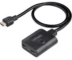 Televizorius Startech.com 2 prievadų hdmi skirstytuvas, 4k 60hz hdmi 2.0 vaizdas, 4k hdmi skirstytuvas 1 įvestis 2 išvestys, 1x2 hdmi ekrano/išvesties skirstytuvas