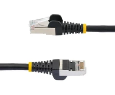 Startech.com 50 cm Cat6a kabelis - Lszh mažai dūmų be halogenų - 10 gigabitų Rj45 Lan kabelis - Sftp pataisos kabelis - juodas - Cat6a instaliacinis kabelis - ekranuotas tinklo kabelis / ethernet kabelis (nlbk