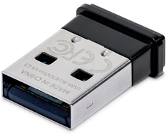 Startech.com usb bluetooth 5.0 adapteris, adapteris/dongle pc/kompiuteriui/nešiojamam kompiuteriui, bt adapteris/stick ausinėms, aux imtuvas, windows 10/linux (usba-bluetooth-v5-c2), pilkas