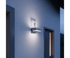 Steinel L 820 Ihf Connect lauko sieninis šviestuvas, antracito spalvos, Led namo numeris, 160° judesio daviklis, jungiamas, valdomas programėle, aliuminis, 12,5 W
