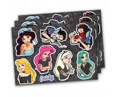 Sticky Studio Princesės Disney lipdukai dviračiui Mix 8 vnt.