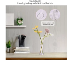 Stiklinė vaza 20 cm, siaura, moderni, dekoratyvinė