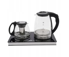 Stiklinis virdulys 1,8 l ir arbatinukas 1 l
