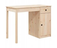 Stilingas medinis rašomasis stalas 100x50x75 cm, pušis