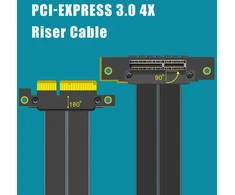 Stiprintuvas Glotrends 200 mm pcie 3.0 x4 pakėlimo kabelis, skirtas m.2, wifi, firewire, usb, garso plokštėms ir kt.