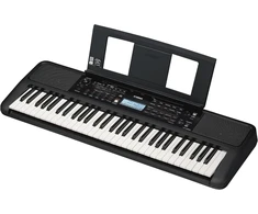 Stiprintuvas Yamaha Psr-e383 nešiojamas keyboard'as pradedantiesiems - 650 instrumentų garsų ir jėgos klavišai su 48 balsų polifonija - įsk. 2 internetinės keyboard'o pamokos Yamaha muzikos mokykloje.