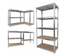 Stiprus metalinis sandėliavimo lentynų blokas 180x90x30cm spintelė lentyna garažas Hd7000 plienas