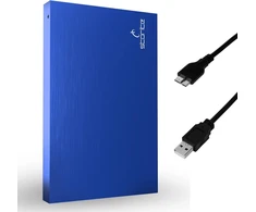 Storite išorinis nešiojamas kietasis diskas 250 gb su usb 3.0 išorine atsargine duomenų saugykla greitam duomenų perdavimui, tinkamas pc, mac, windows, žaidimams, nešiojamam ir staliniam kompiuteriui (mėlynas)