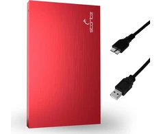Storite išorinis nešiojamas kietasis diskas 120gb su Usb 3.0 išorine atsargine duomenų saugykla greitam duomenų perdavimui, tinkamas Pc, Mac, Windows, žaidimams, nešiojamam ir staliniam kompiuteriui (raudonas)