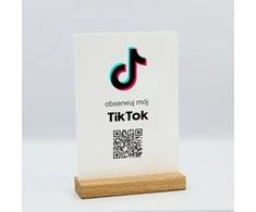 Stovelis "tiktok" su Qr kodu 15x21cm dvipusis