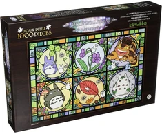 Studio Ghibli via Bluefin ensky Mano kaimynas totoras Season's Tidings didelė Artcrystal dėlionė (1000-ac012) - oficiali Studio Ghibli produkcija