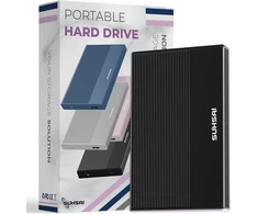 Suhsai išorinis kietasis diskas 320gb išorinis atsarginis diskas usb 3.0 didelės spartos duomenų perdavimo kietasis diskas, suderinamas su mac nešiojamuoju kompiuteriu, stacionariu kompiuteriu, žaidimų konsole (juodas)