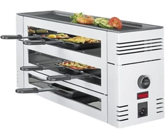Sumuštinių keptuvas Spring 3367710302 pizza raclette6 raclette keptuvių rinkinys, 2 vnt., nerūdijantis plienas, pilka