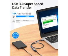 Sunguy usb 3.0 ilginimo kabelis [2 vnt. po 2 m] 5 gbps itin spartus usb a male į a female ilginimo kabelis kortelių skaitytuvui, klaviatūrai, spausdintuvui, skaitytuvui, kamerai