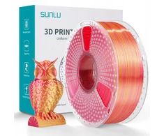 Sunlu Pla+ Silk Dual Raudona Gold raudonos ir aukso spalvos