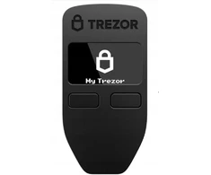 Supermicro Trezor One kriptovaliutų aparatinė piniginė Bitcoin saugojimui, juoda