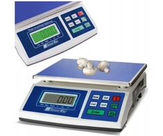 Svarstyklės grybams, parduotuvėms iki 30 kg, skaičiuojančios vienetus 30 kg/5 g Lcd 22 x 27 cm