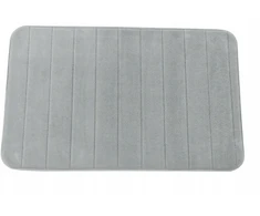 Švelnus pilkas vonios kilimėlis 50x80 soft