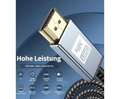 Sweguard 4k Hdmi kabelis 4k @ 60hz 18 Gbps didelės spartos Hdmi 2.0 nailono pintas kabelis paauksuotomis jungtimis su ethernet garso grįžimo kanalu, suderinamas su video 4k Uhd 2160p Hd 1080p