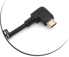 System-s Micro Usb 90° kairinis kampas į Usb 2.0 Type A 90° dešininio kampo kabelį, apie 27 cm
