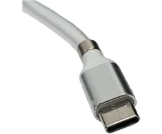 System-s savaime susitraukiantis Usb 3.1 kabelis 1m Type C Male į 2.0 Type A Male, baltas