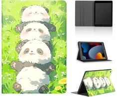 Tabletės dėklas, skirtas ipad 9/8/7 10.2 colių 2021/2020/2019 9-osios/8-osios/7-osios kartos, mielas animacinis anime manga rašto apsauginis dėklas pu odinis atverčiamas dangtelis kawaii smūgiams atsparus reguliuojamas stovas tabletės dėklas, lying