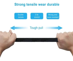 Taianji reguliuojami elastiniai dirželiai su kabliukais itin ilgi, 4 vnt. elastinių dirželių su kabliukais 200 cm, expander'is su kabliuku, maksimalus tempimas 5 m su pakankamu elastingumu