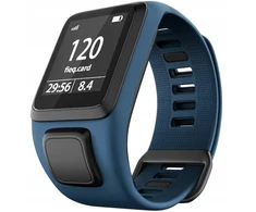 Tamsiai mėlynas dirželis Tomtom Runner / Spark / Golfer / Adventurer + plėvelė nemokamai