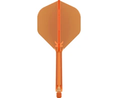 Target K-flex No2 oranžiniai medium shaftai su plunksnomis