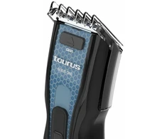 Taurus Nixus One nerūdijančio plieno plaukų kirpimo mašinėlė, 7 kirpimo lygiai, 8000 aps./min., 60 min. veikimo trukmė, belaidė, safe cut sistema, click &amp; clean galvutė, su priedais