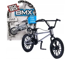 Tech Deck Fingerbike Bmx rinkinys, sidabrinis dviratis ant pirštų Cult + lipdukai