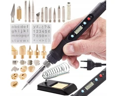 Techrebal medžio degiklis pirografas tikslus lituoklis 80w - 32in1 rinkinys