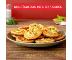 Tefal Perfectbake Mini J5734902 kekso forma 8 mini pyragaičiams, nelipni danga, perdirbtas ir perdirbamas aliuminis, aukso spalvos, Perfectbake Mini J5734902