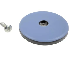 Tefloninės baldų slydimo pagalvėlės Xl su varžtais │ 4 vnt. pakuotė │ apvalios │ skersmuo 50 mm, storis 5 mm │ grindų apsaugos │ ptfe slydimo pagalvėlės │ fd-workstuff