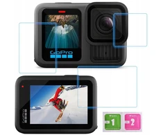 Telesin Grūdintas stiklas objektyvui ir ekranams 3in1, skirtas Gopro Hero 13 kamerai, valymo servetėlės