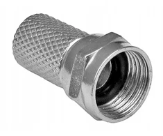 Televizorius Antenos kištukas F 75ohm užmaunamas 6.8/20mm su tarpine 10vnt