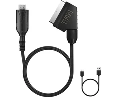 Televizorius Axfee scart į hdmi konverteris - viskas viename su scart įvesties kabeliu ir hdmi išvesties prievadu, hd 1080p vaizdo ir garso adapteris, skirtas hdtv stb vhs XBOX ps3 sky dvd blu-ray