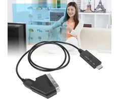 Televizorius Hd į scart kabelio konverterio adapteris palaiko pal ntsc hd multimedijos sąsają į scart kabelį, skirtą tv vhs vcr dvd